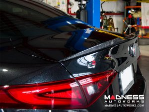 Alfa Romeo Giulia Trunk Spoiler - Carbon Fiber - QV Style - Feroce Carbon 